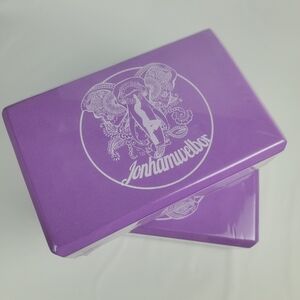 Purple Yoga Block Two Pack Sport Equipment Weight 7.5oz Dimension/Each: 9x6x3